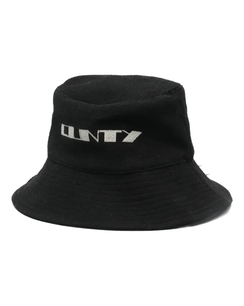 Rick Owens Fischerhut mit Logo - Schwarz Schwarz