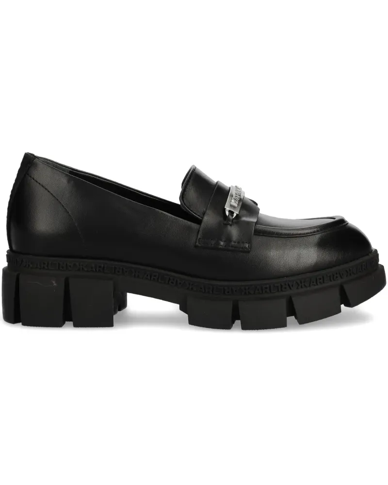 Karl Lagerfeld Loafer aus Leder - Schwarz Schwarz