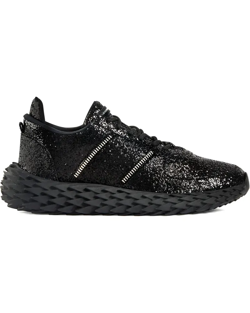 Giuseppe Zanotti Urchin' Sneakers in Glitter-Optik - Schwarz Schwarz