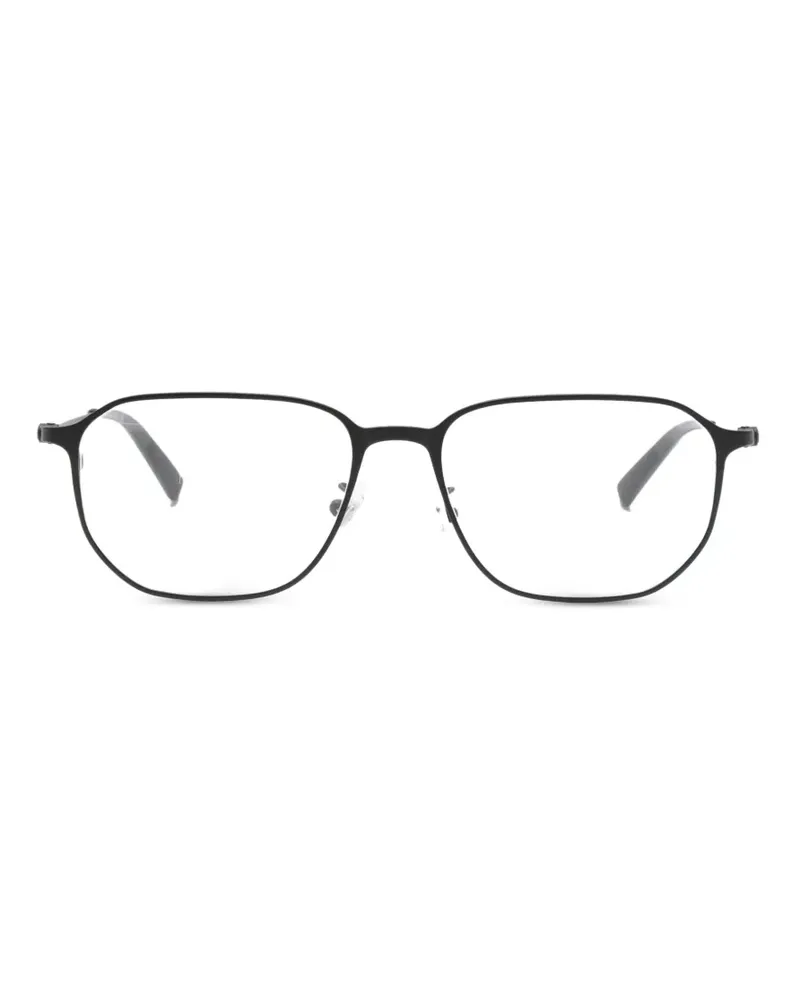 Montblanc Brille mit eckigem Gestell - Schwarz Schwarz