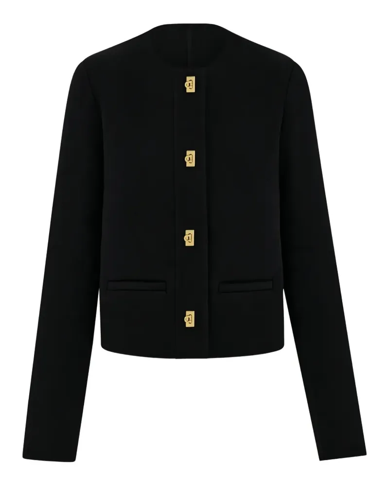 Ferragamo Gancini-Jacke aus Wolle und Kaschmir - Schwarz Schwarz