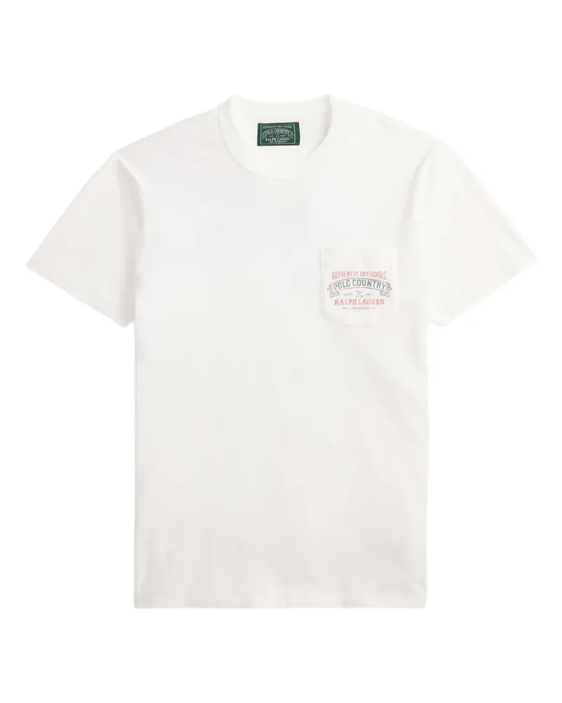 Ralph Lauren Polo Country T-Shirt mit Brusttasche - Weiß Weiß