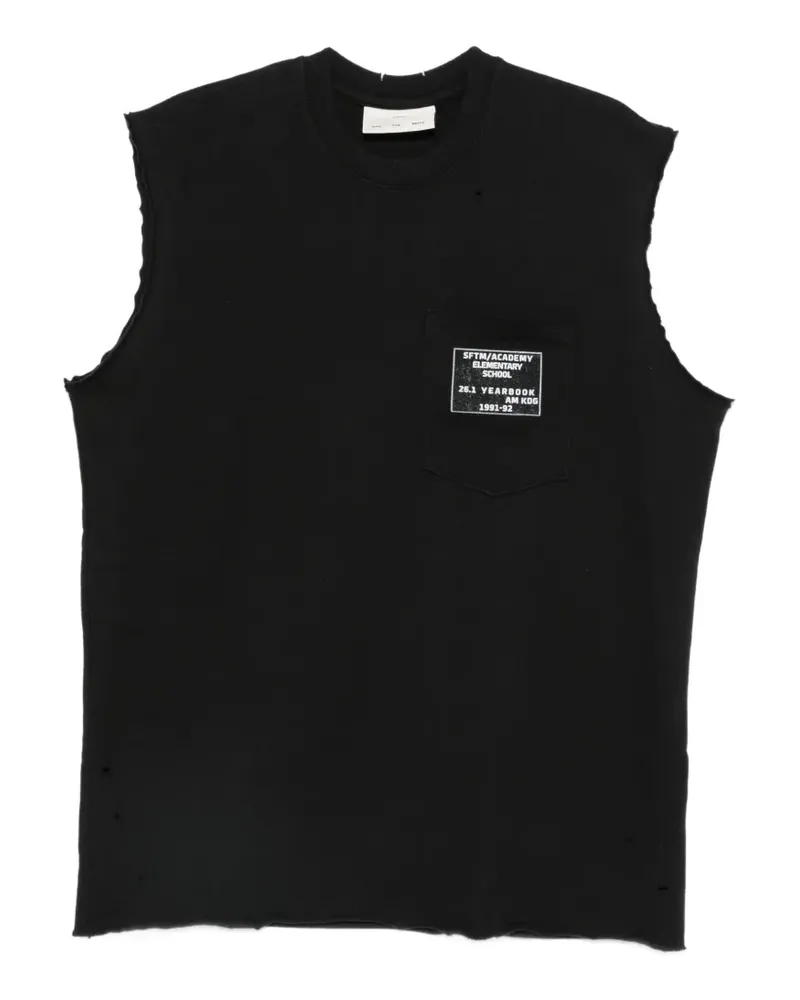Song For The Mute Soft Roots tank top - Schwarz Schwarz