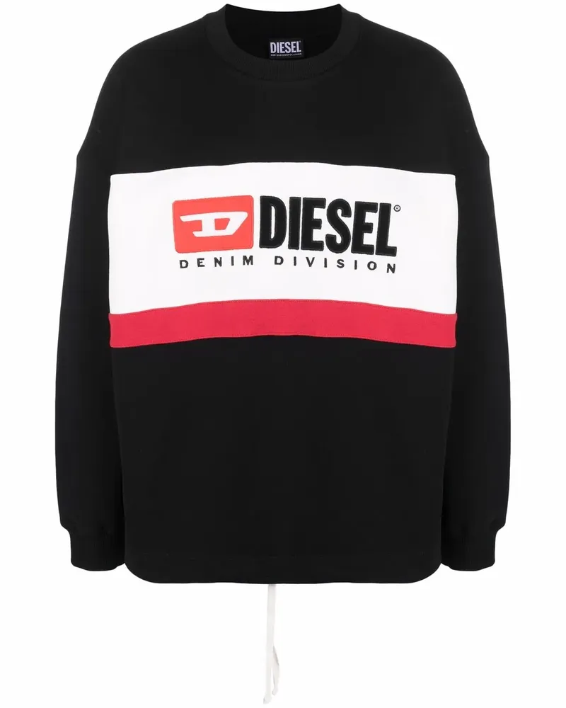 Diesel Sweatshirt mit Logo-Print - Schwarz Schwarz