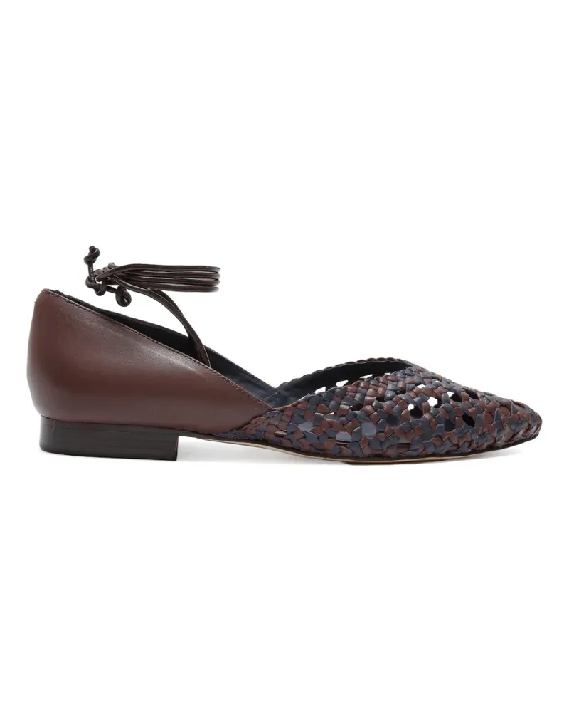 Sarah Chofakian Palazzo Centinale ballet flats - Braun Braun
