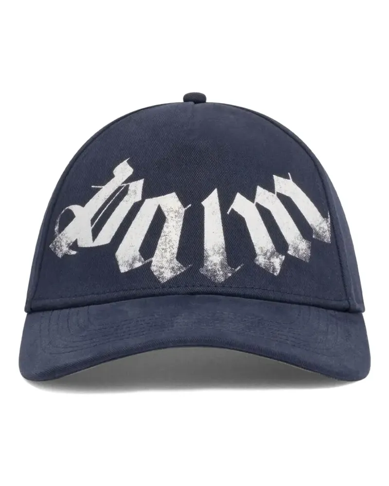 Palm Angels Baseballkappe mit Logo - Blau Blau
