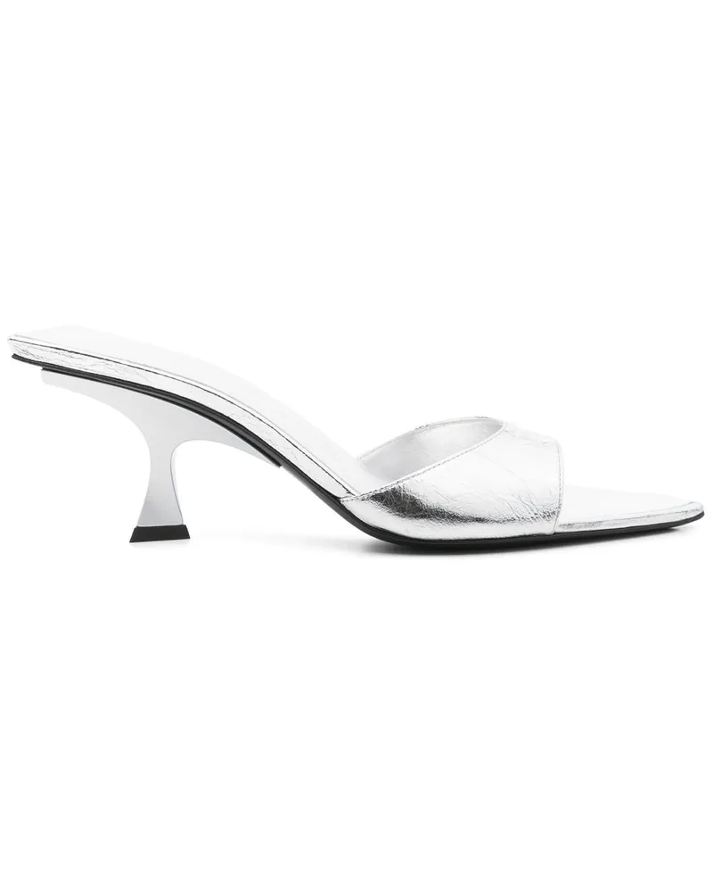 ATTICO Bes Mules 70mm - Silber Silber