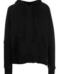 Greg Lauren Hoodie im Patchwork-Look Schwarz