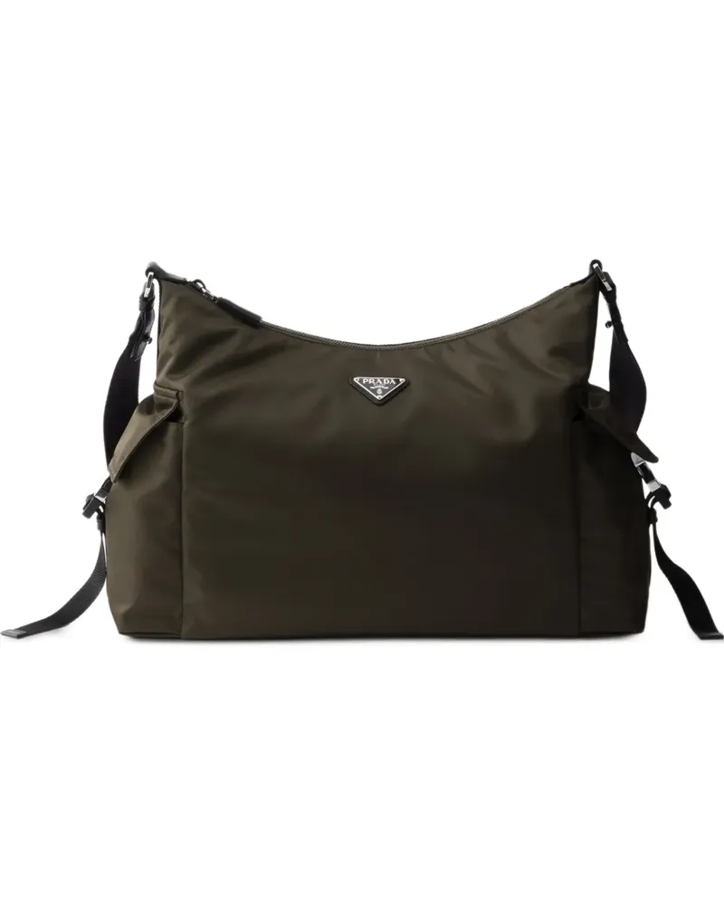 Prada Explore Re-Nylon and leather bag - Grün Grün