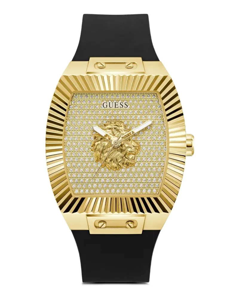 Guess logo-detail 43mm watch - Gold Gold