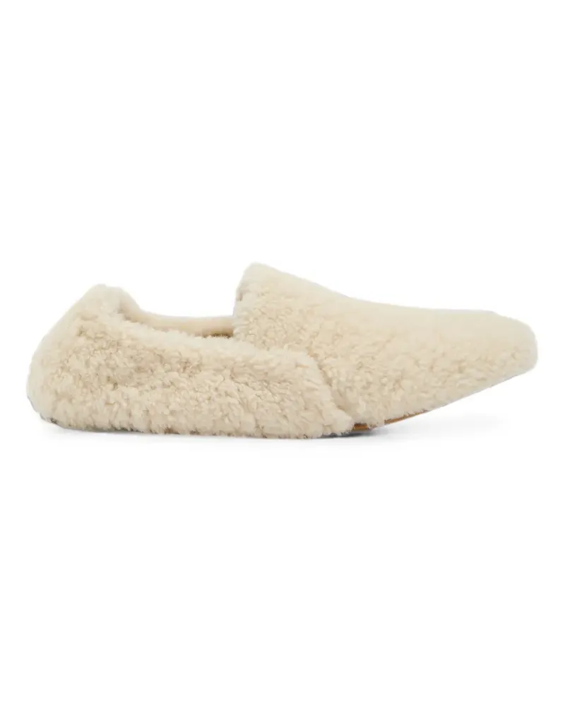 Le Monde Béryl Orlando shearling ballet flats - Nude Nude
