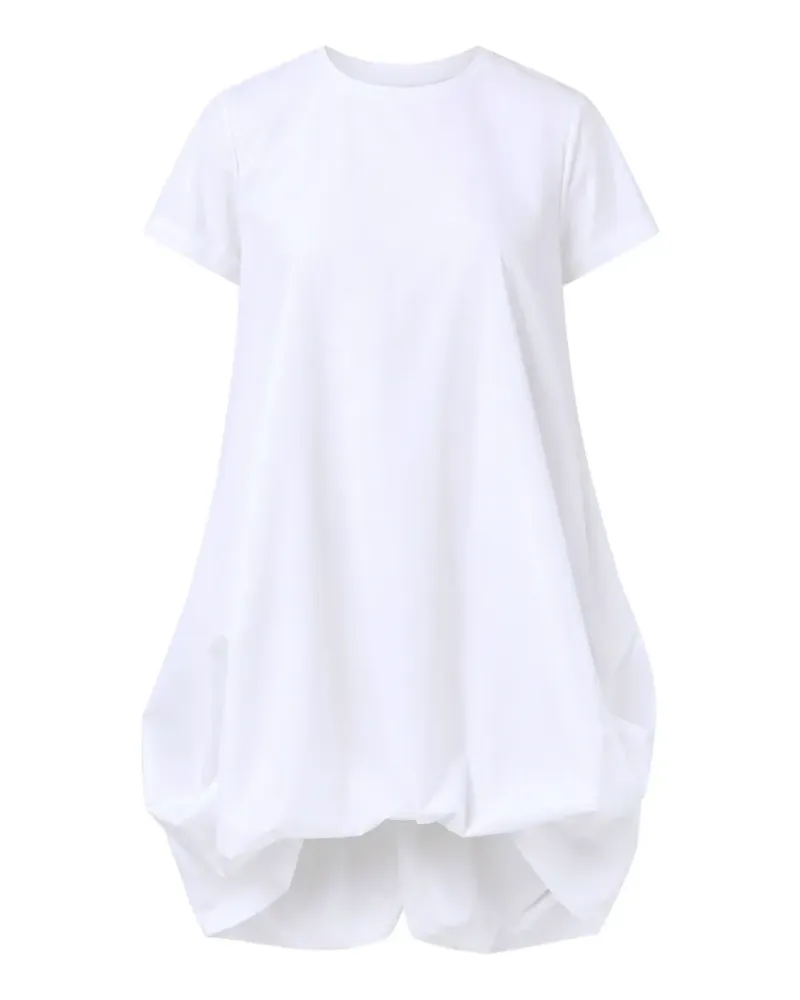 MEIMEIJ bubble-hem cotton mini dress - Weiß Weiß