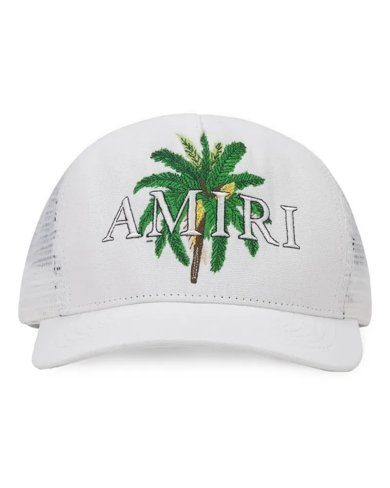 Amiri Baseballkappe mit Palmen-Stickerei - Weiß Weiß