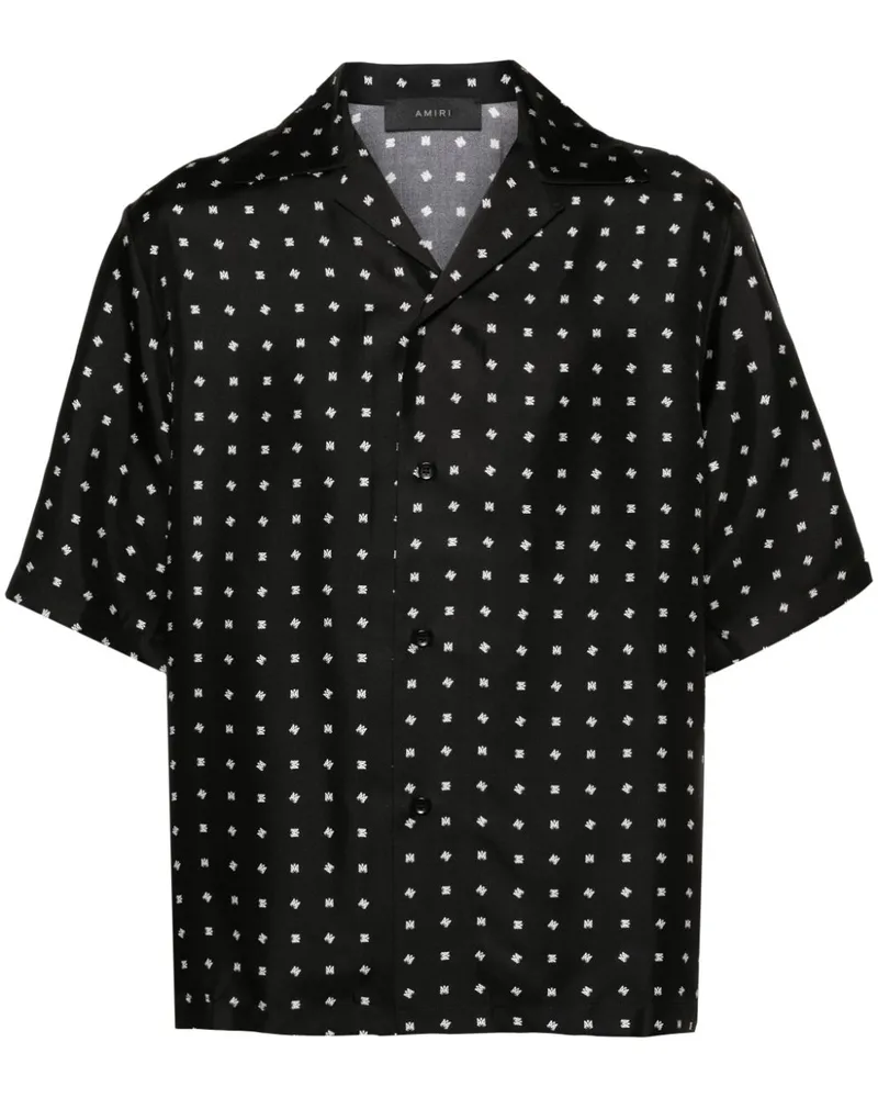Amiri Mix and Match Ma Hemd mit Logo-Print - Schwarz Schwarz