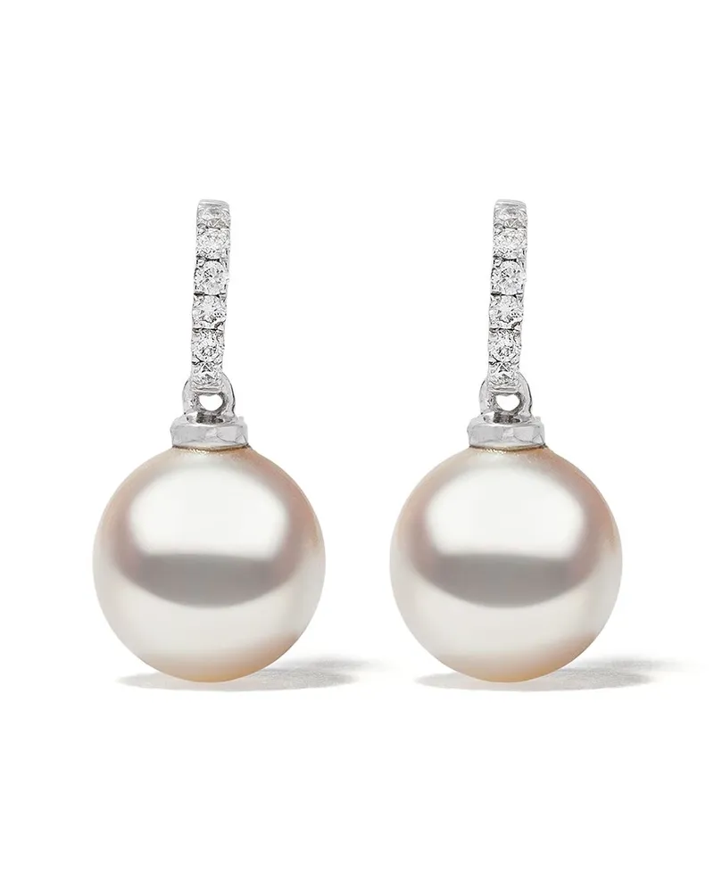 YOKO London 18kt Classic Weißgoldohrringe mit Perlen - Silber Silber