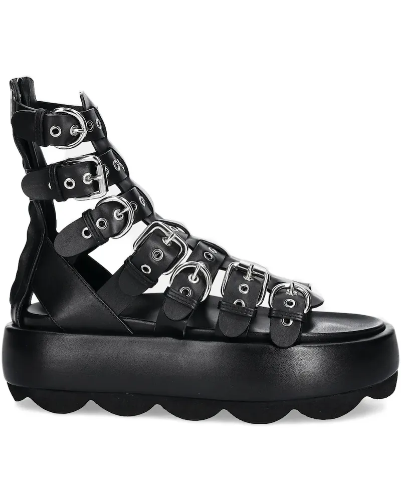 Attilio Giusti Leombruni Sandalen mit Schnalle - Schwarz Schwarz