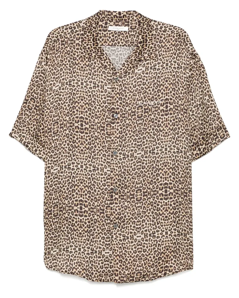 IH NOM UH NIT T-Shirt mit Leoparden-Print - Braun Braun