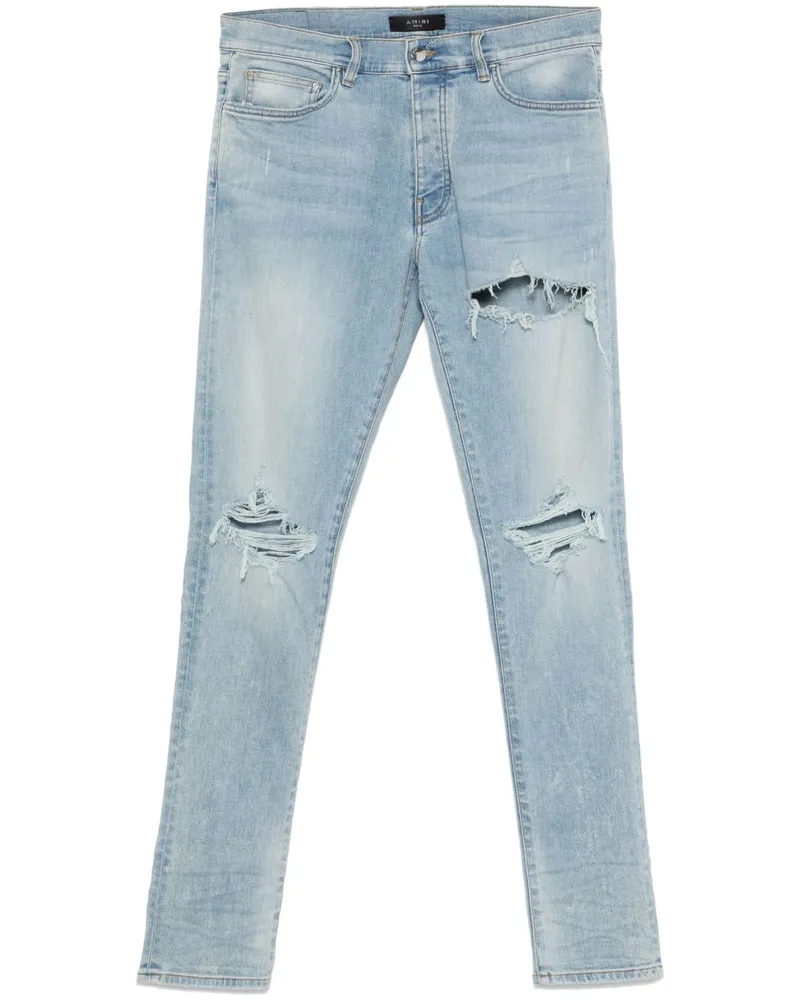 Amiri Jeans in Distressed-Optik - Blau Blau