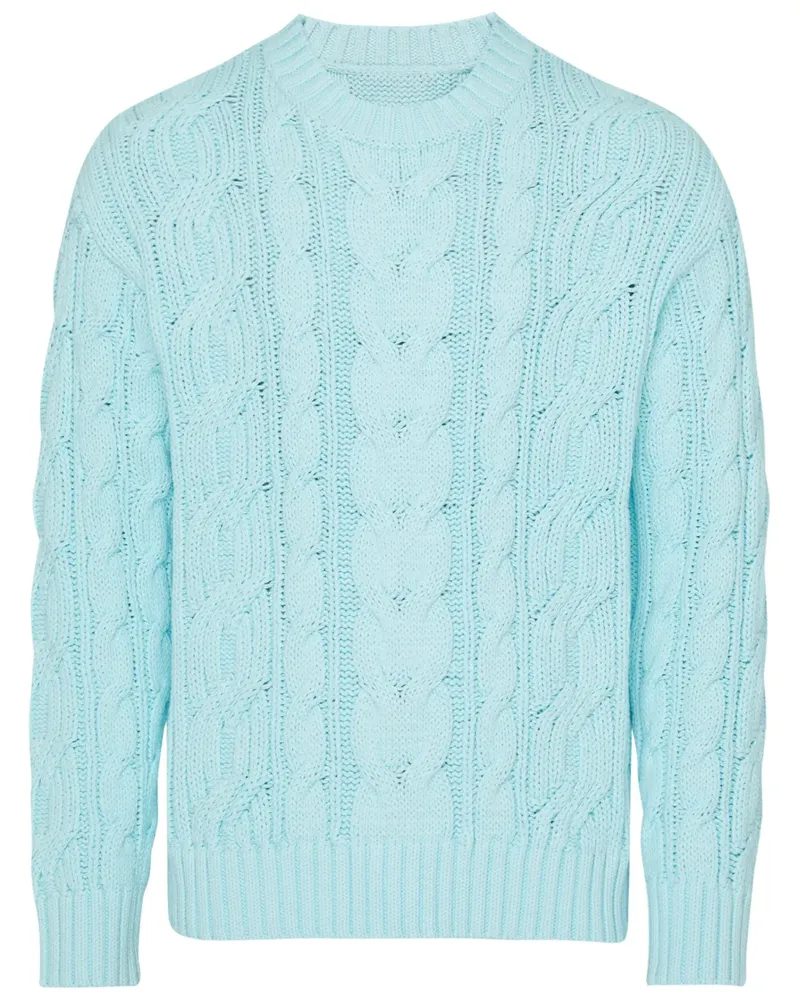 Vilebrequin Pullover mit Zopfmuster - Blau Blau