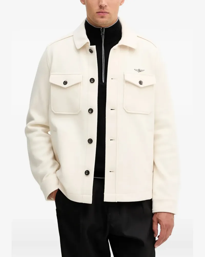 Aeronautica Militare chest-pocket button overshirt - Nude Nude