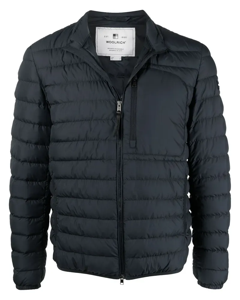 Woolrich Gefütterte Jacke mit Reißverschluss - Blau Blau
