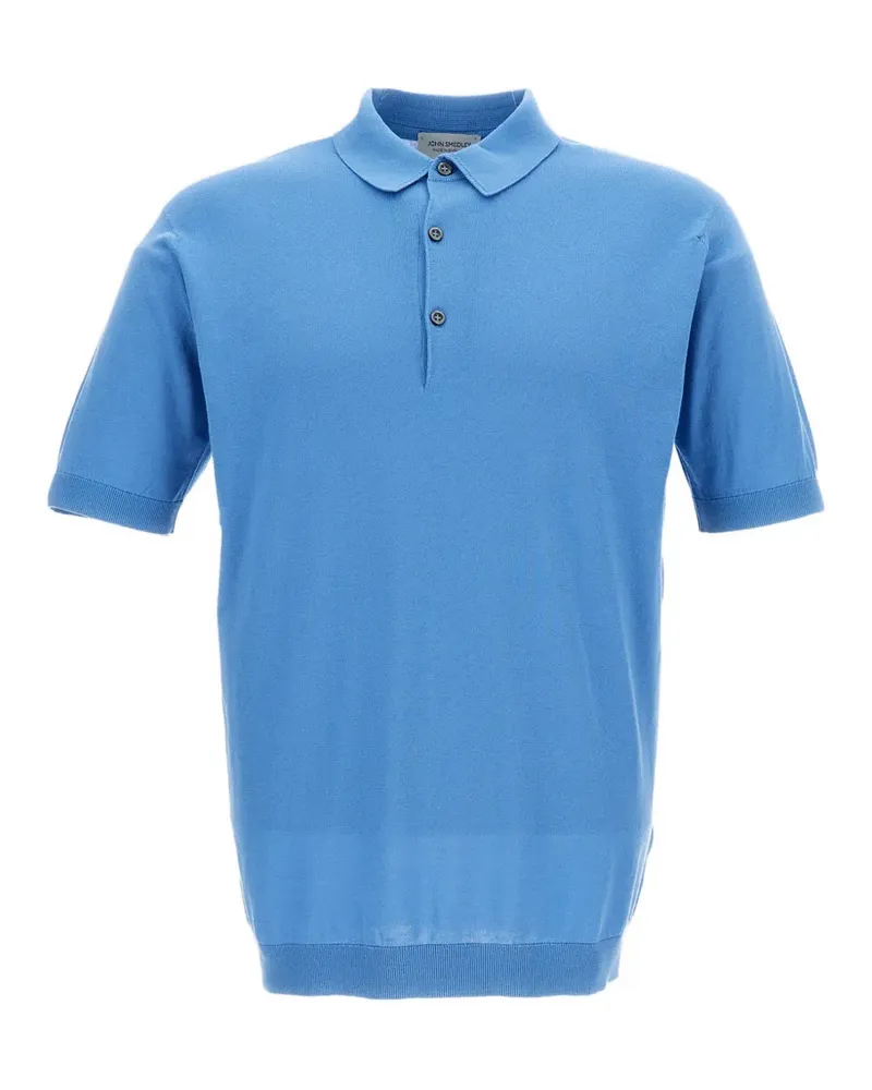 John Smedley Adrian' Poloshirt - Blau Blau