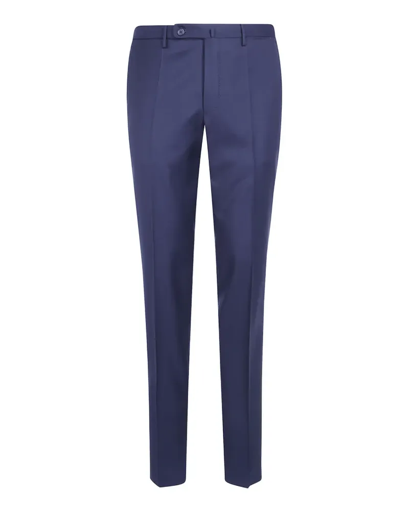Incotex straight-leg wool trousers - Blau Blau