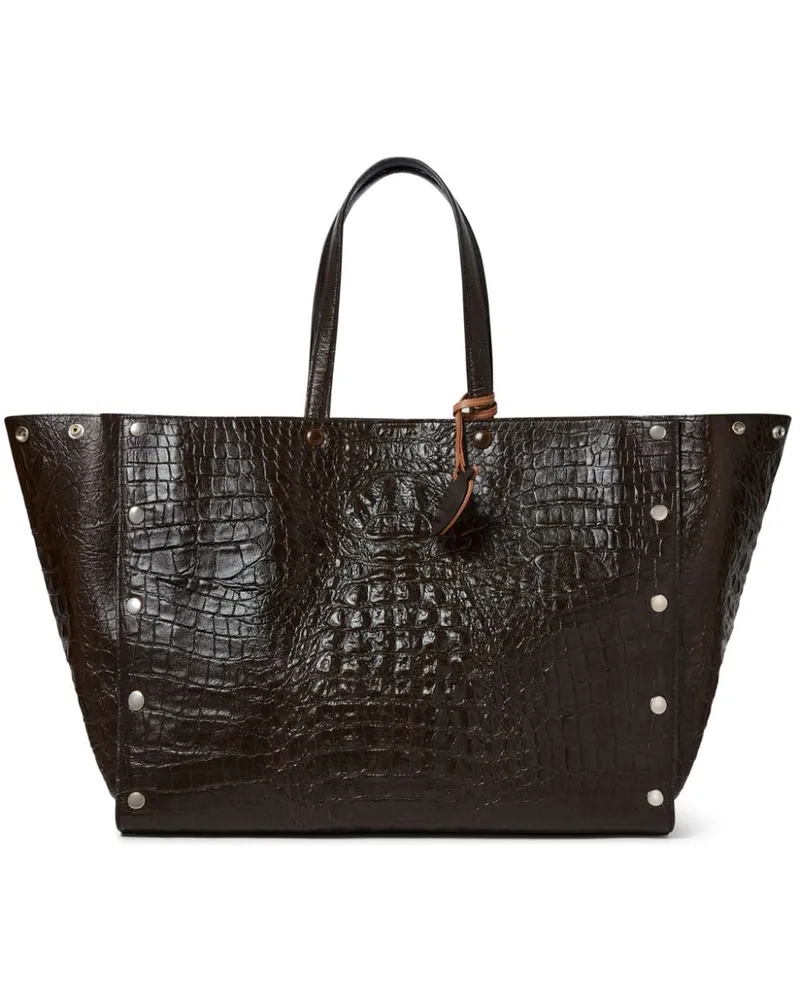Stella McCartney Große Studs Tote Bag - Braun Braun