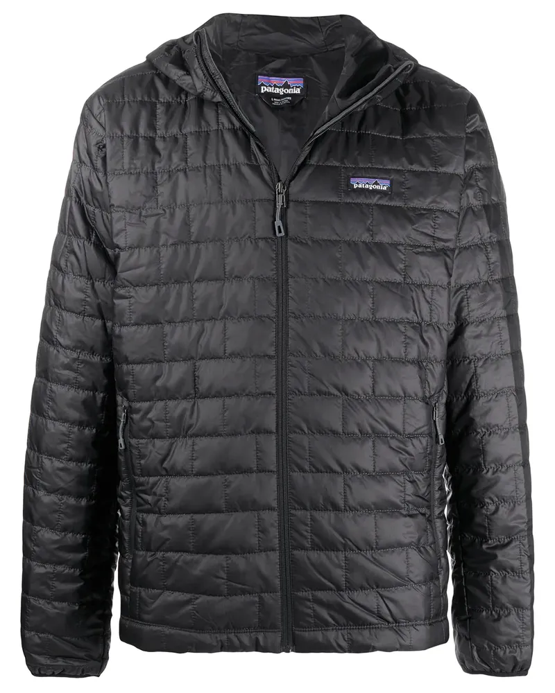 Patagonia Gefütterte Kapuzenjacke - Schwarz Schwarz