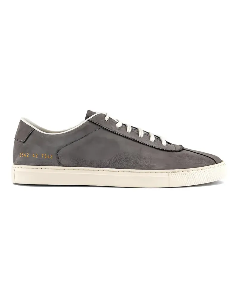 Common Projects top-stitching suede sneakers - Grau Grau