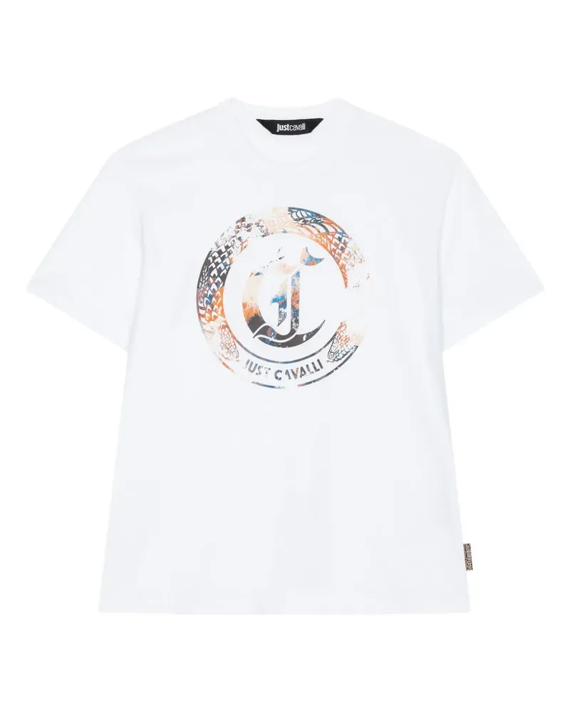 Just Cavalli T-Shirt mit grafischem Print - Weiß Weiß