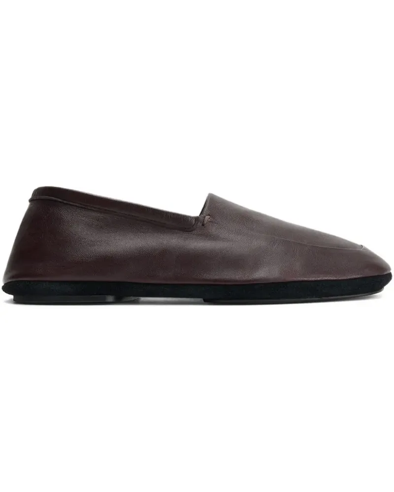 Christophe Lemaire Slipper mit eckiger Kappe - Braun Braun