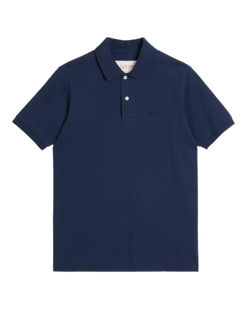 Valentino Garavani Poloshirt mit VLogo-Stickerei - Blau Blau