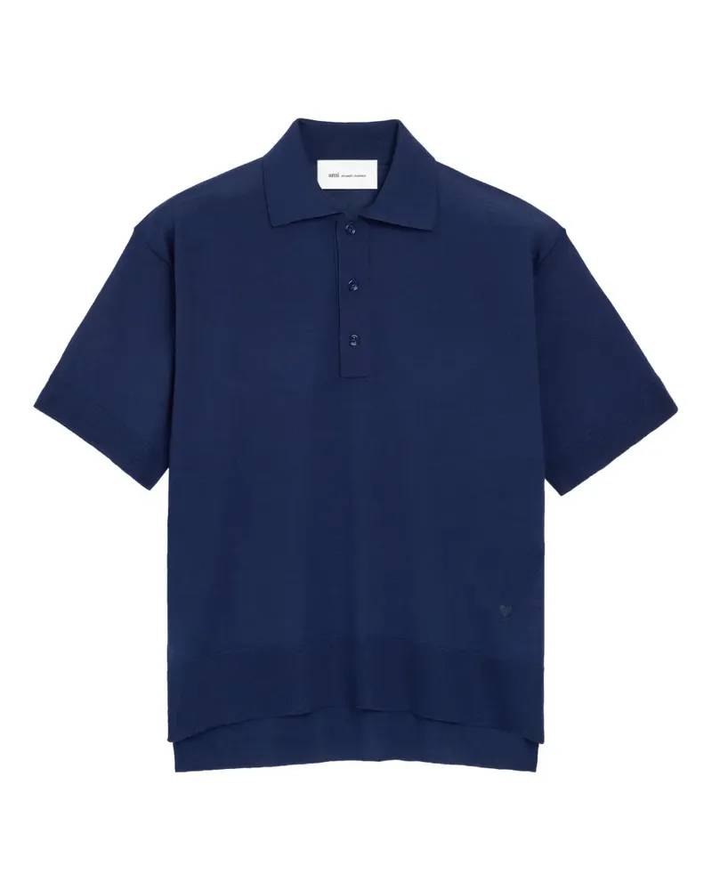 AMI Paris Ami de Coeur Poloshirt - Blau Blau