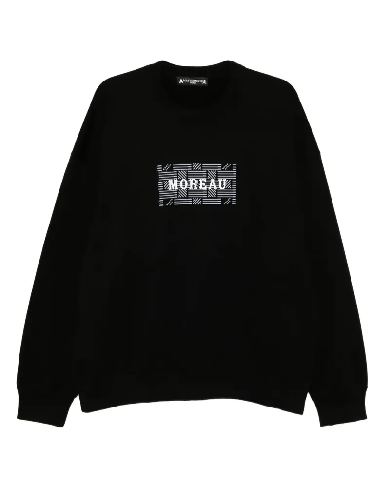 Mastermind World x Moreau Paris Sweatshirt mit Logo-Print - Schwarz Schwarz