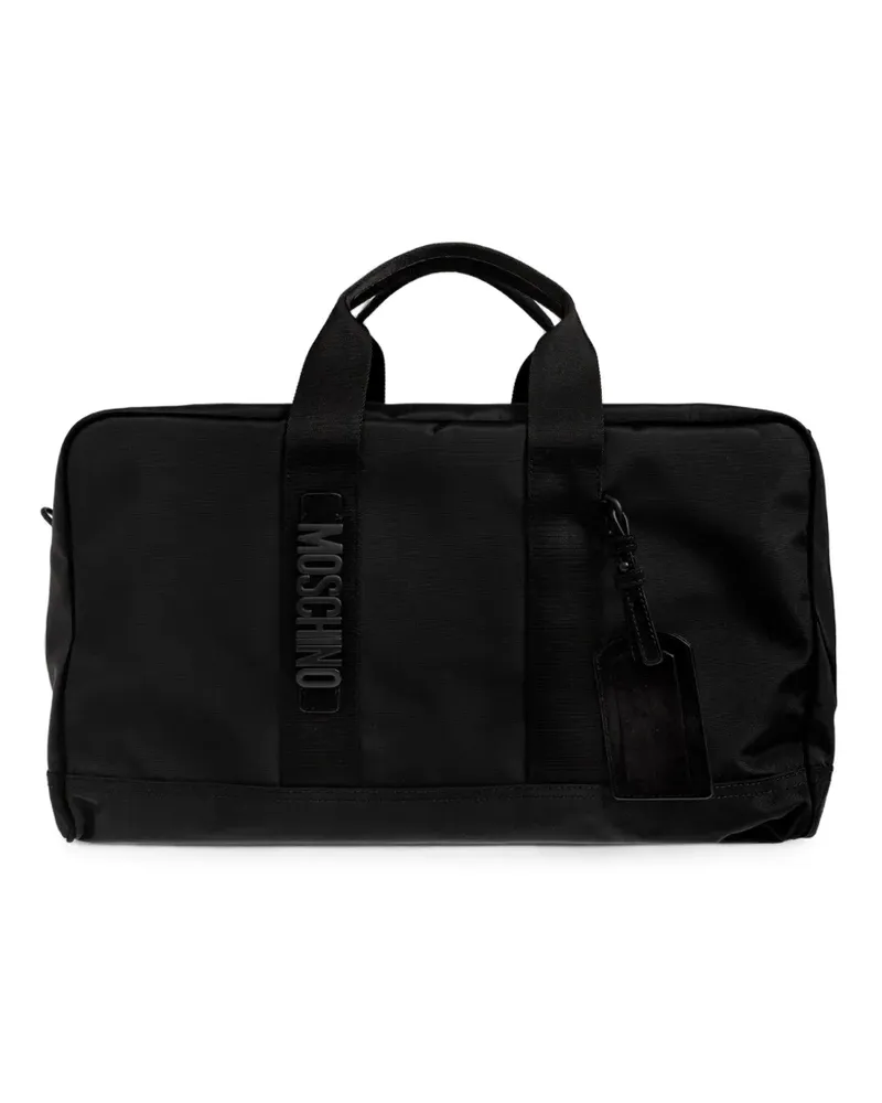 Moschino Reisetasche mit Logo-Detail - Schwarz Schwarz
