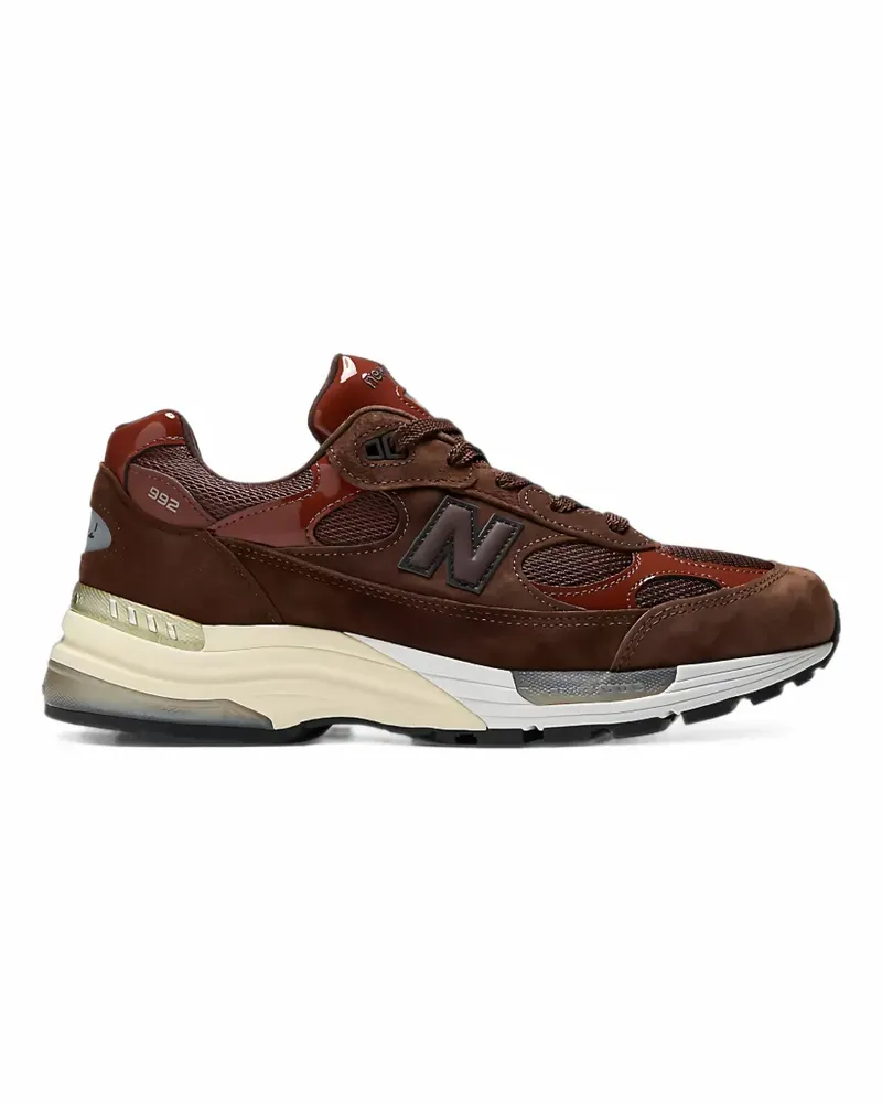 New Balance 992 Sneakers mit Einsätzen - Braun Braun