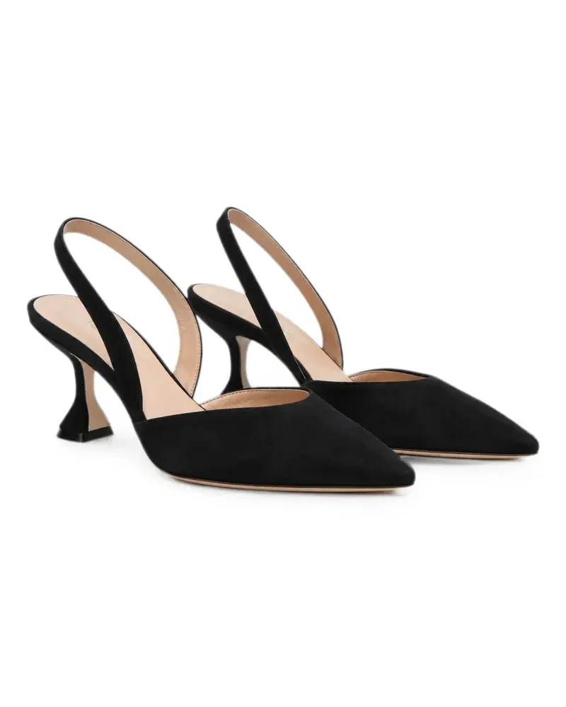 Amina Muaddi Holli Slingback-Pumps - Schwarz Schwarz