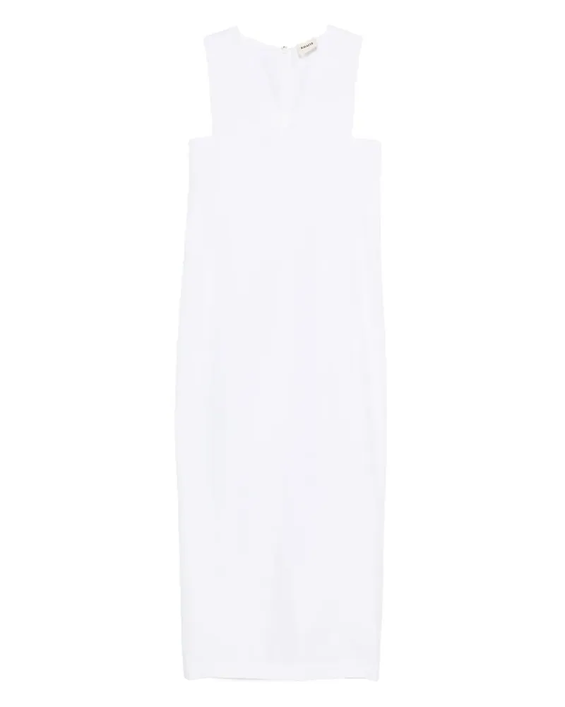 KHAITE Avery Midikleid - Weiß Weiß