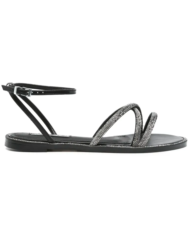 Werner Sandalen mit Strass - Schwarz Schwarz