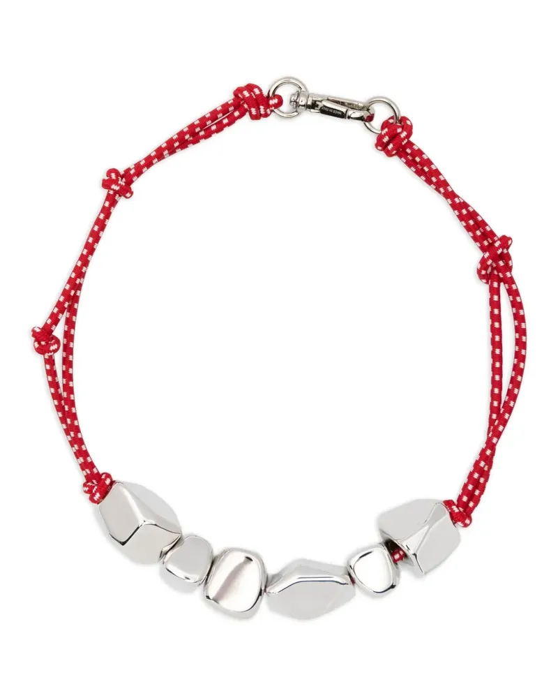 PLAN C Halskette mit Perlen - Silber Silber