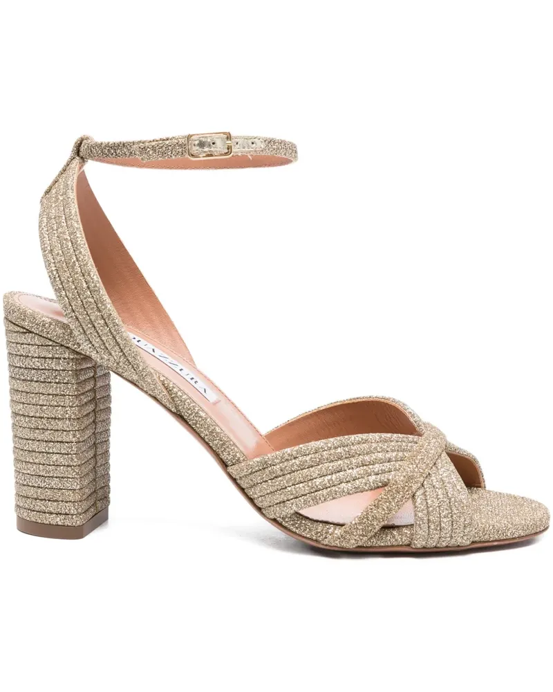 Aquazzura Very Sundance Sandalen mit Knöchelriemen 90mm - Gold Gold