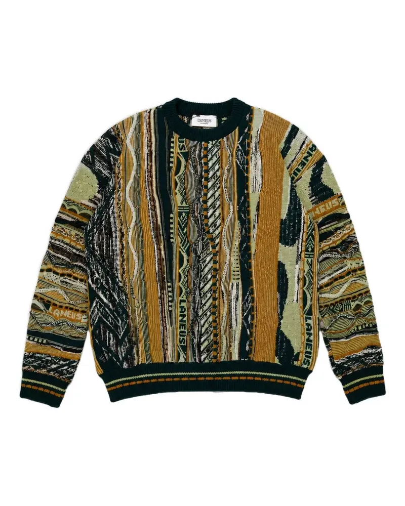 Laneus Pullover mit Jacquardmuster - Grün Grün