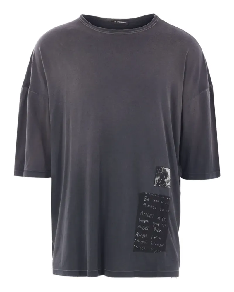 Ann Demeulemeester Dieter' T-Shirt - Schwarz Schwarz