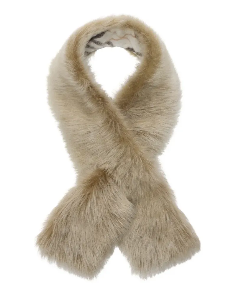 Burberry Wendbarer Schal aus Shearling - Nude Nude