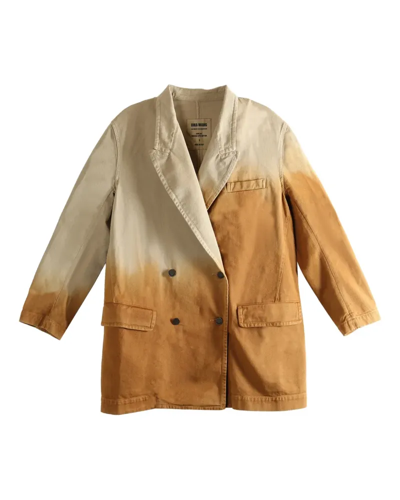 Uma Wang Kort dopuble-breasted blazer - Braun Braun