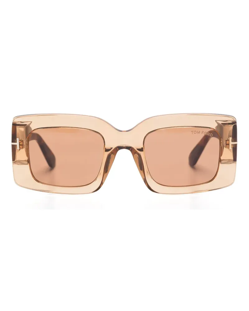 Tom Ford Sonnenbrille mit Oversized-Gestell - Braun Braun