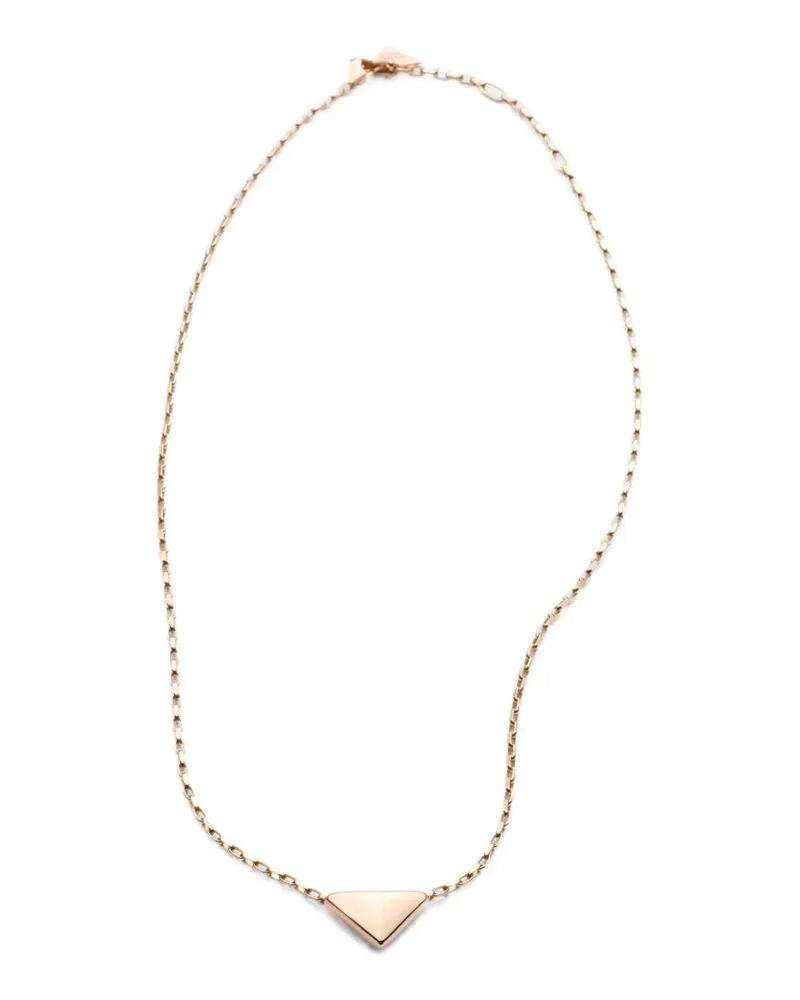 Prada Eternal Goldmini triangle pendant necklace Gold