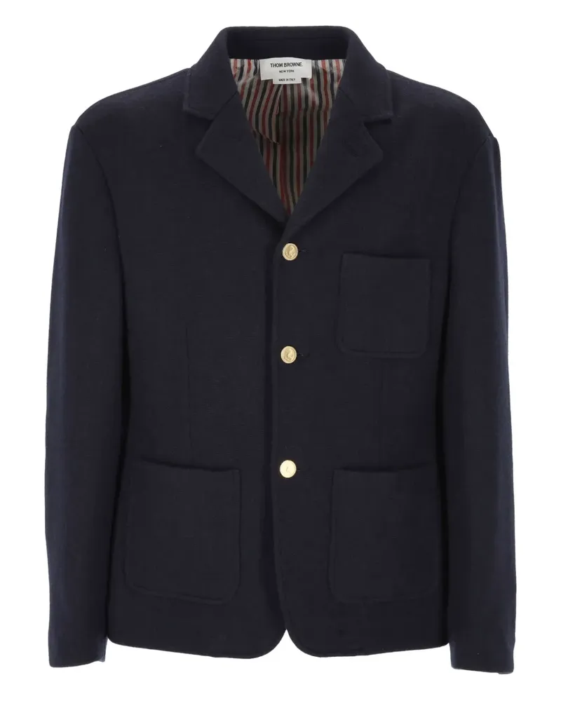Thom Browne Jacke mit aufgesetzten Taschen - Blau Blau