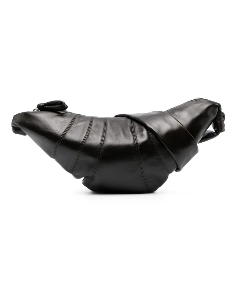 Christophe Lemaire Mittelgroße Croissant Schultertasche - Braun Braun